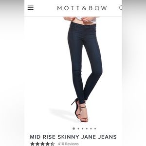 Jeans dark bleu MOTT AND BOW